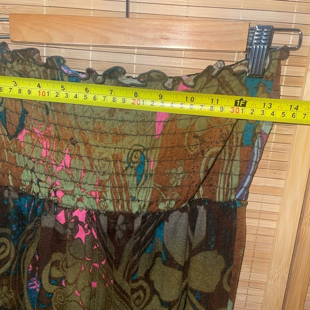 Y2K Charlotte Russe strapless beach dress boho hippie chic woman’s medium - Picture 5 of 5